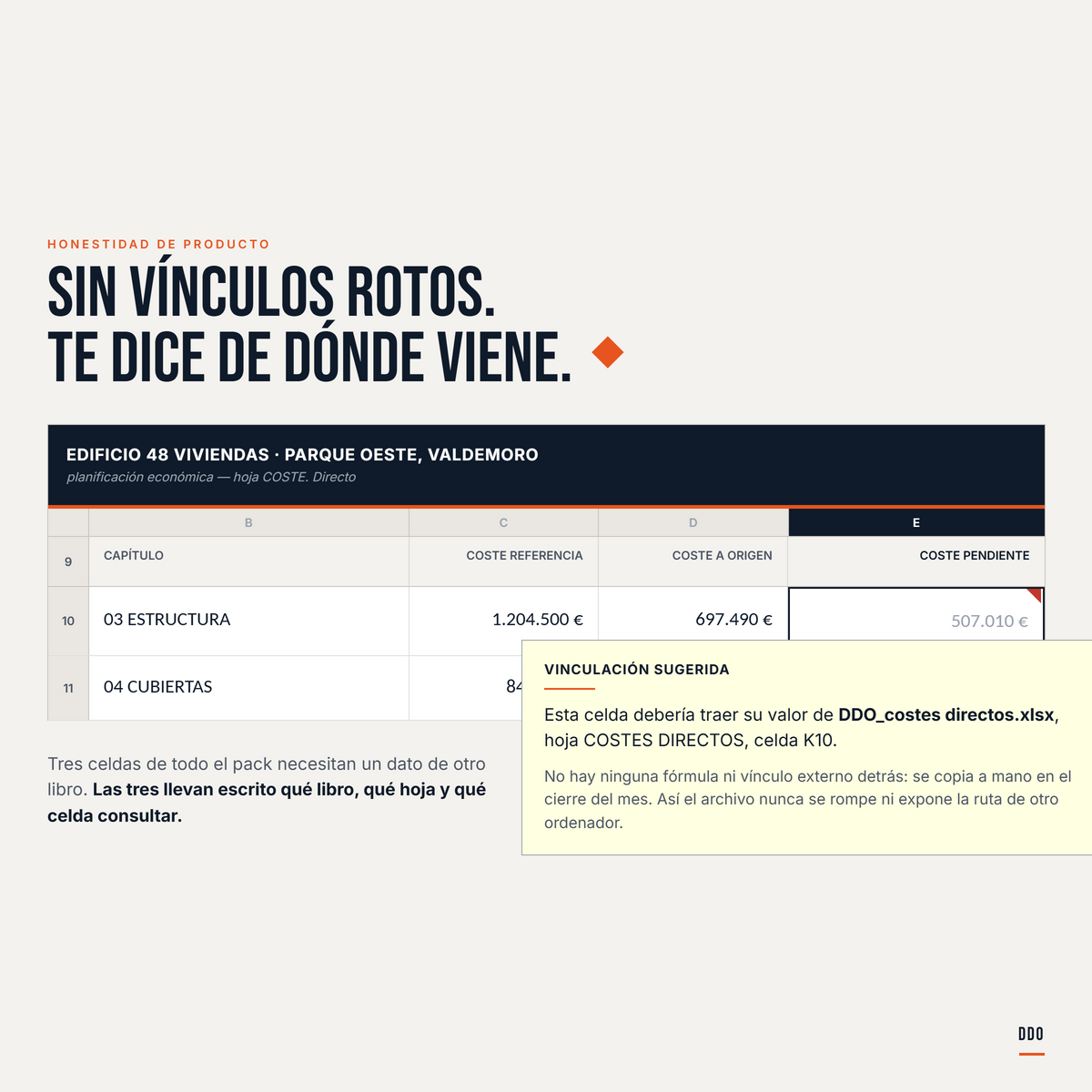 Pack Excel DDO — El control económico de tu obra, resuelto