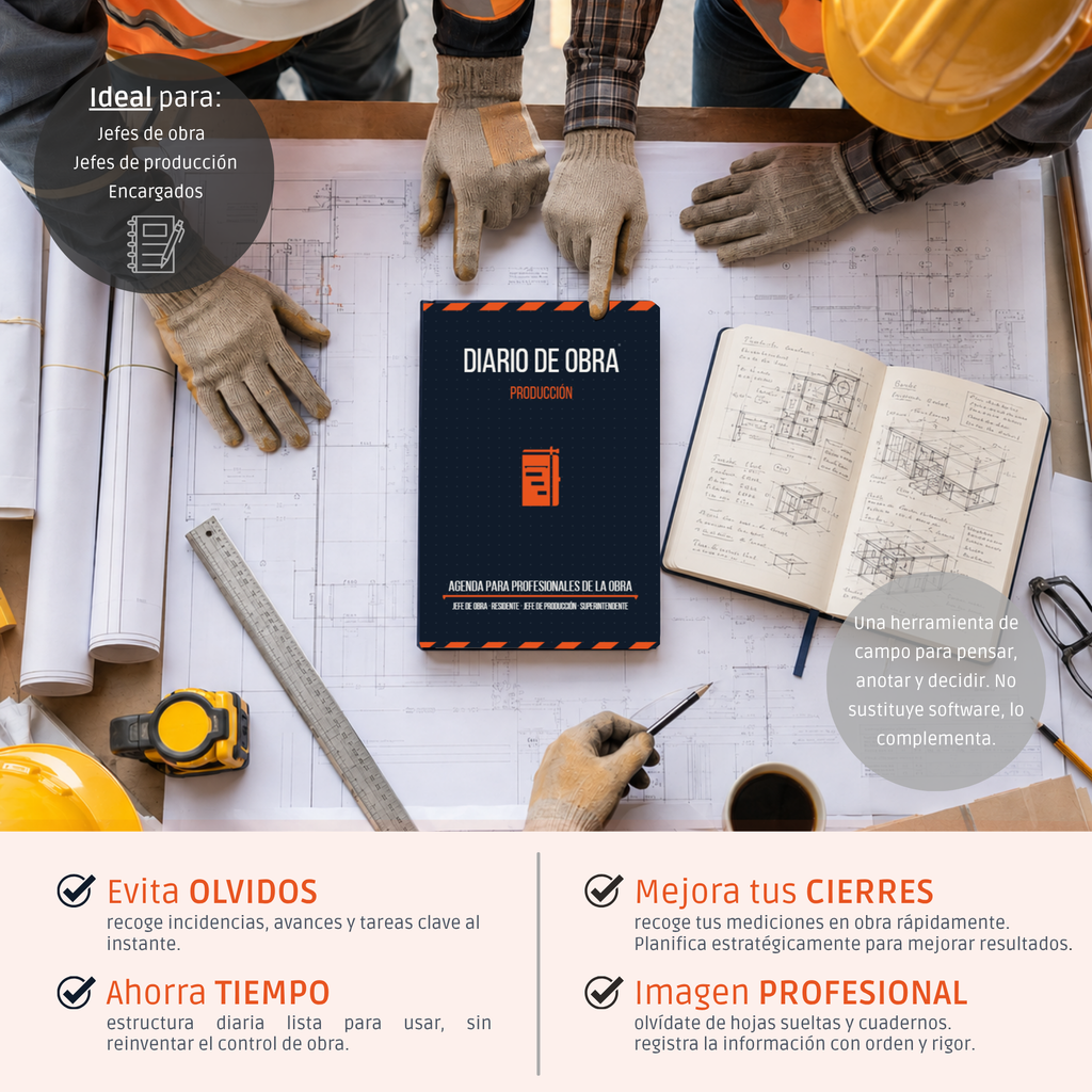 Diario de Obra — Cuaderno de Gestión para Jefes de Obra